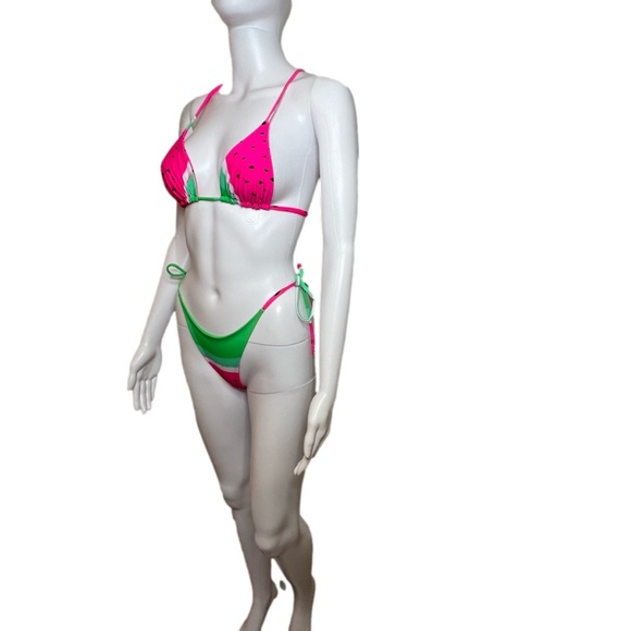 Cute Watermelon Thong Bikini Set, Small - Picture 5 of 5